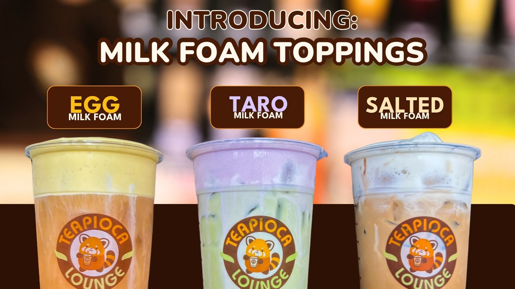 Teapioca - 🚨 Early Release Alert! 🚨 Introducing our newest Milk Foams ...