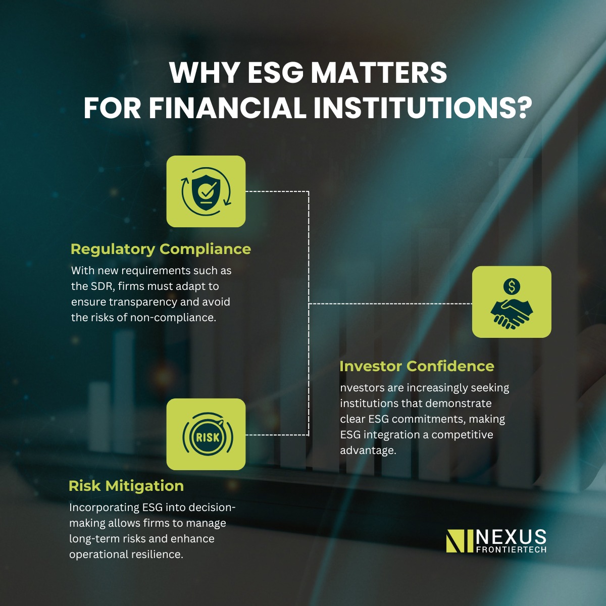 The Importance of ESG for Financial... - Nexus FrontierTech | Facebook