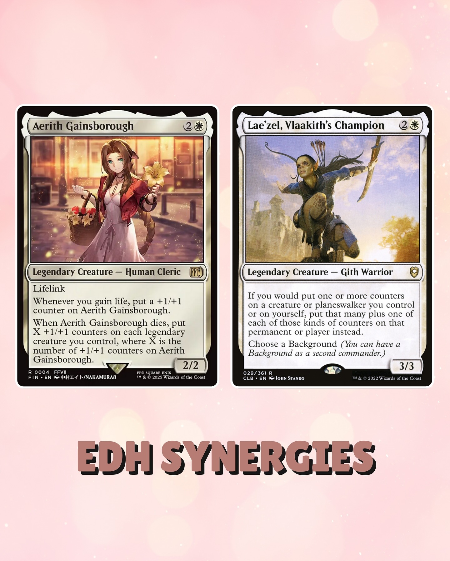 aerith gainsborough mtg commander deck Final Fantasy Protector Sleeves (105ct) When Aerith Gainsborough dies Making an Aerith deck, what