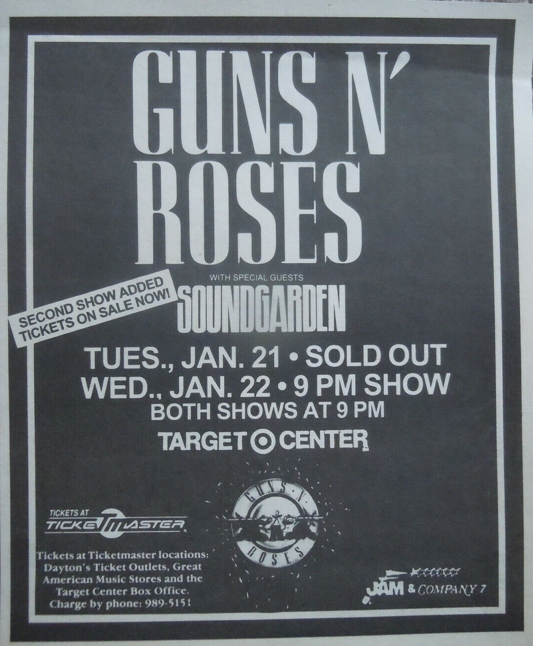Guns N' Roses and Soundgarden Concert at Target Center in