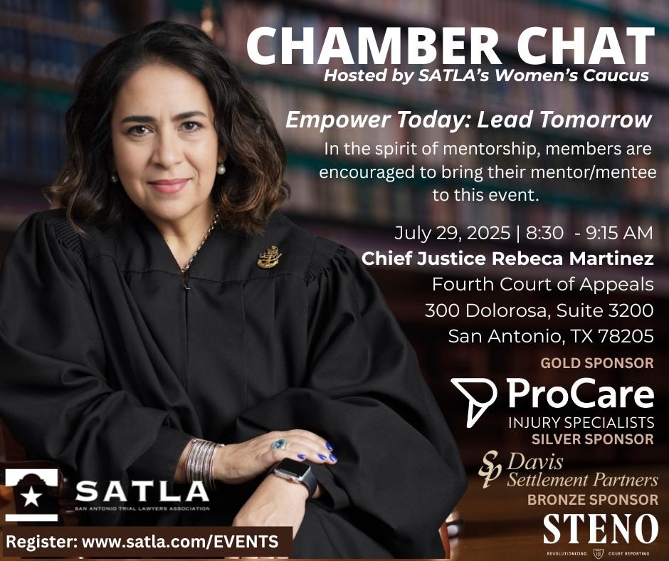 San - Chief Justice Rebeca Martinez is opening her chambers to YOU! ⚖️ ...