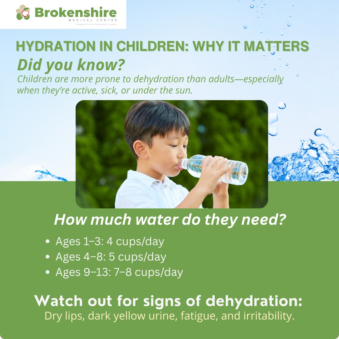 Brokenshire - PEDIATRIC CARE REMINDER: Hydration in Children – Why It ...