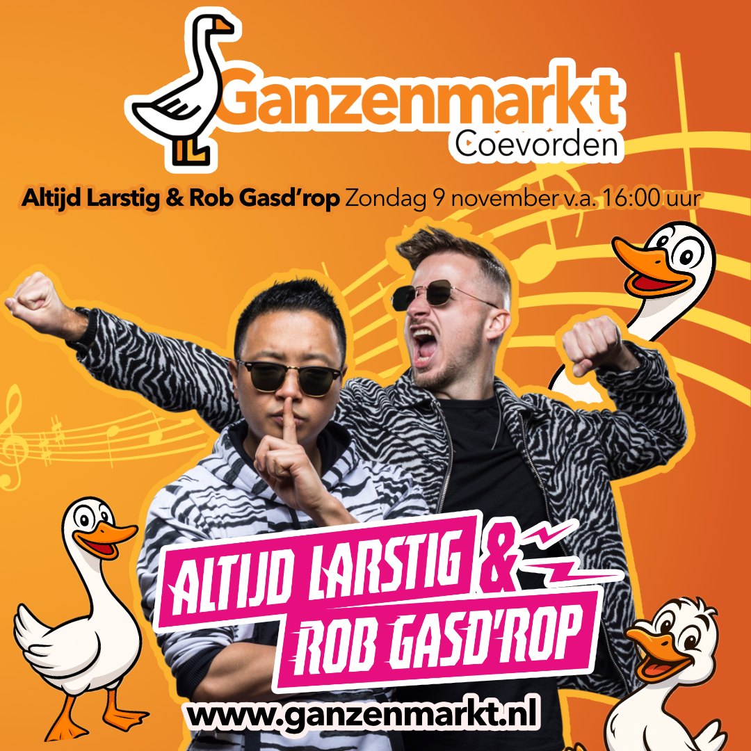 🎉 Zondag = Kleintje Ganzenmarkt! 🎶... - Ganzenmarkt Coevorden | Facebook