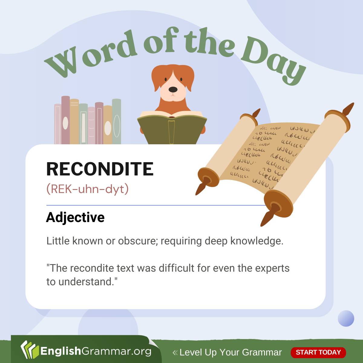 English Grammar - Recondite