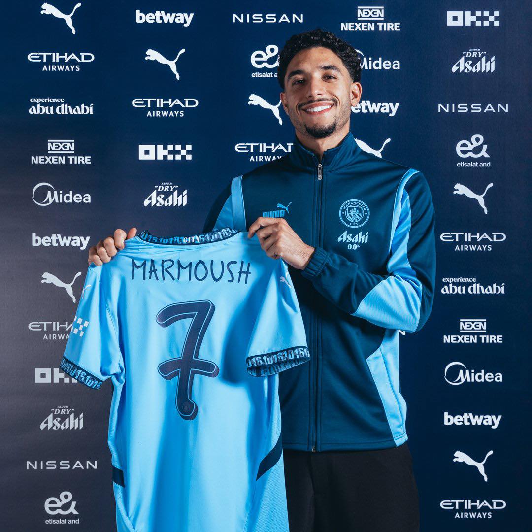 Omar Marmoush. 🇪🇬 #ManCity's number 7️⃣.