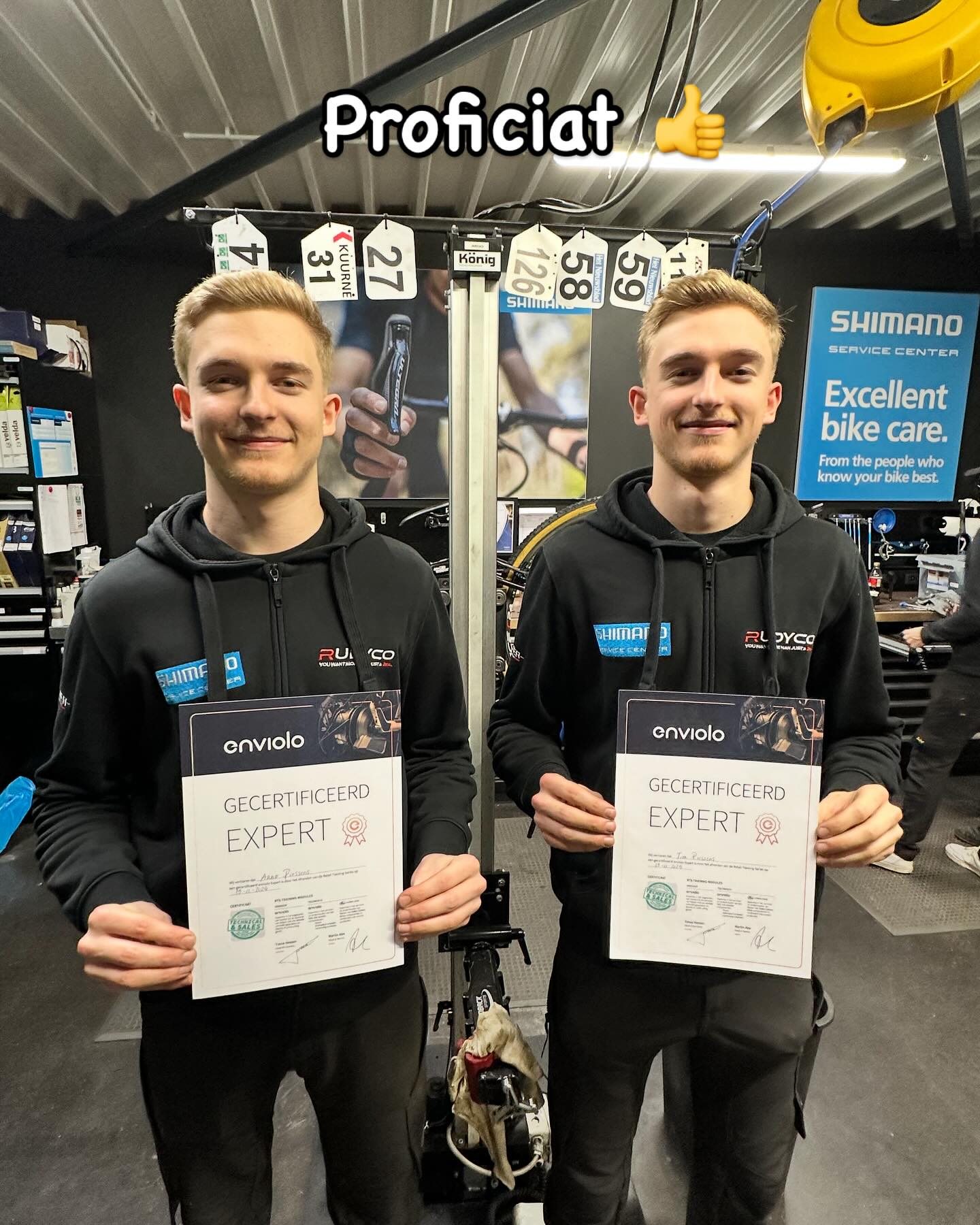 Rudyco - Gefeliciteerd aan onze mechaniekers Tim en Arno!... | Facebook