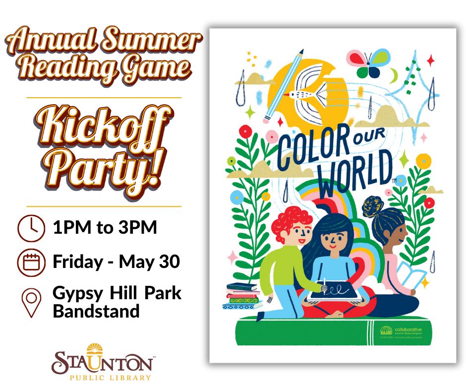 City - 📚🎨 Color Our World this summer with the Staunton Public Library ...