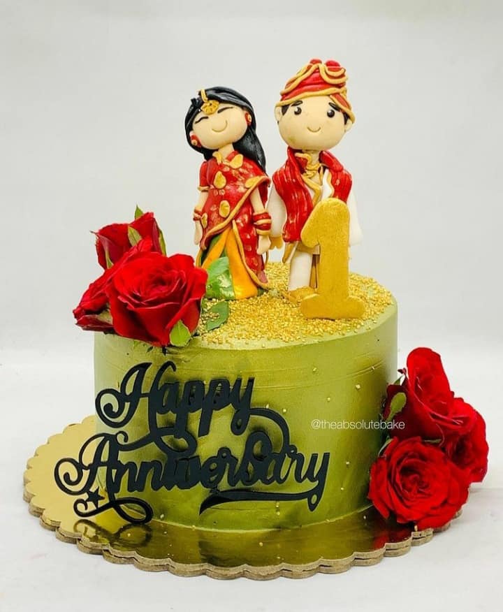 First Wedding Anniversary Cake that... - The Absolute Bake