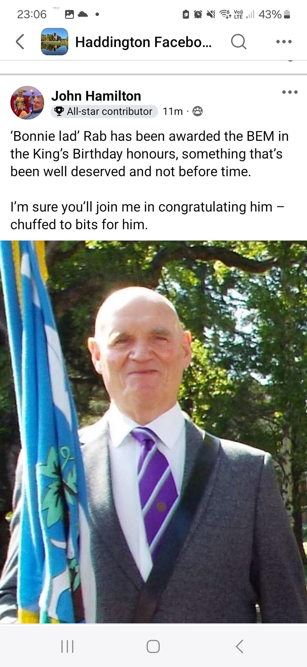 Massive congratulations 🎊 too oor... - Blooming Haddington | Facebook