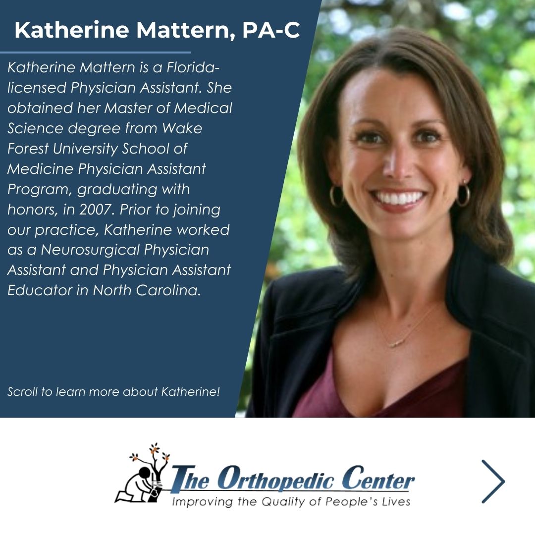 Introducing Katherine Mattern, a... - The Orthopedic Center | Facebook
