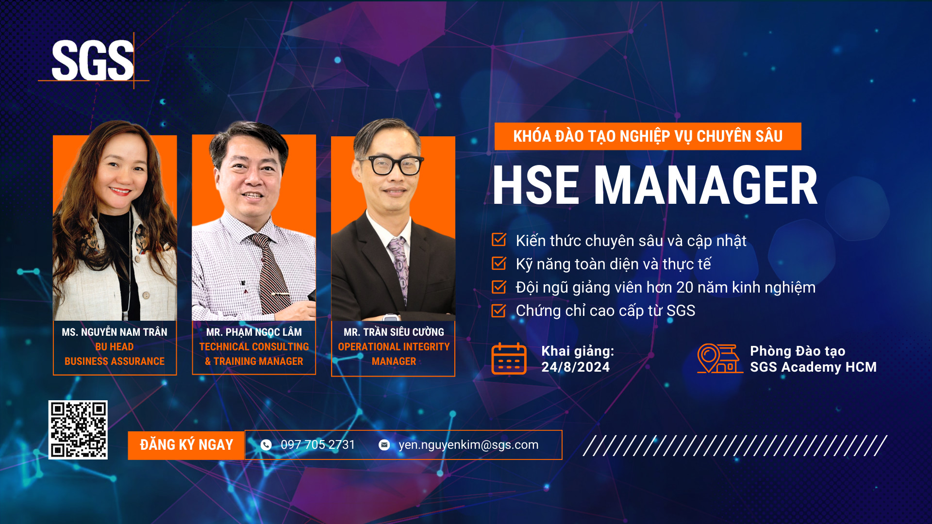 SGS - 🚀 **Khóa đào tạo nghiệp vụ chuyên sâu HSE Manager - SGS Academy ...