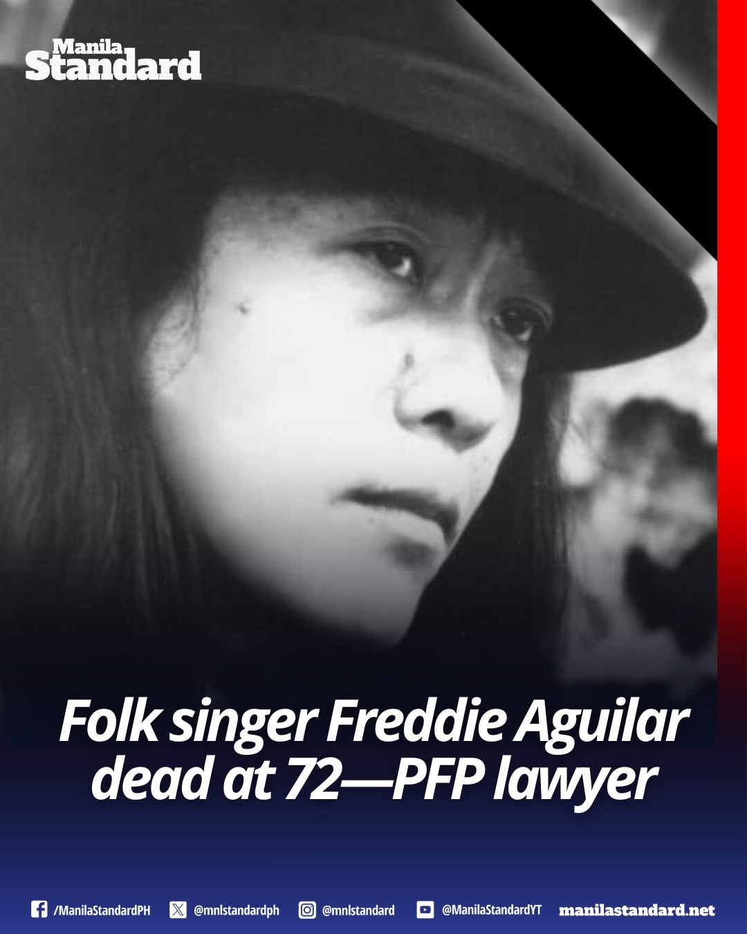 Manila - REST IN PEACE, KA FREDDIE 🙏🕯️🕊️ Filipino folk singer Freddie ...