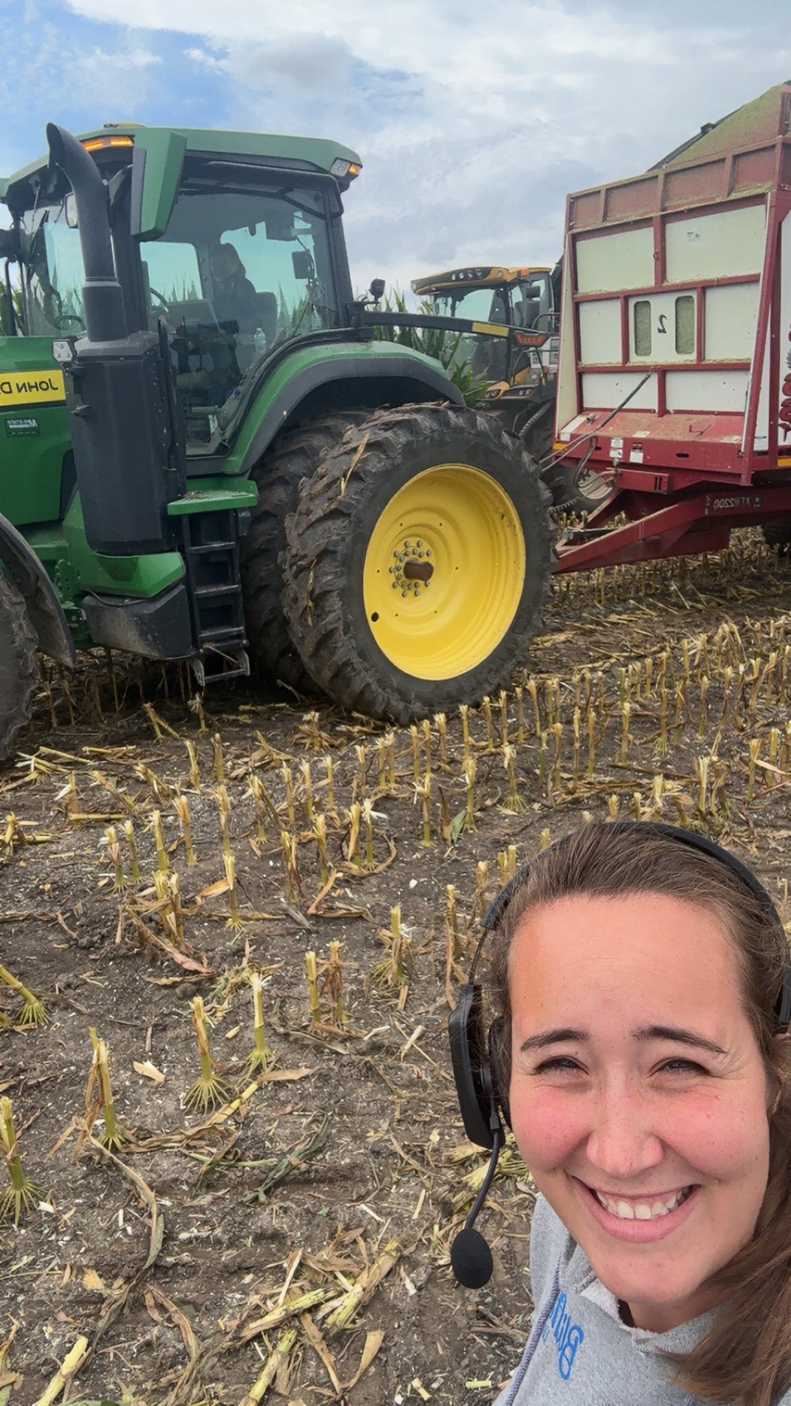 R-Acres - Adam, Rachel and Carlie having fun while chopping corn! 🌽 ...