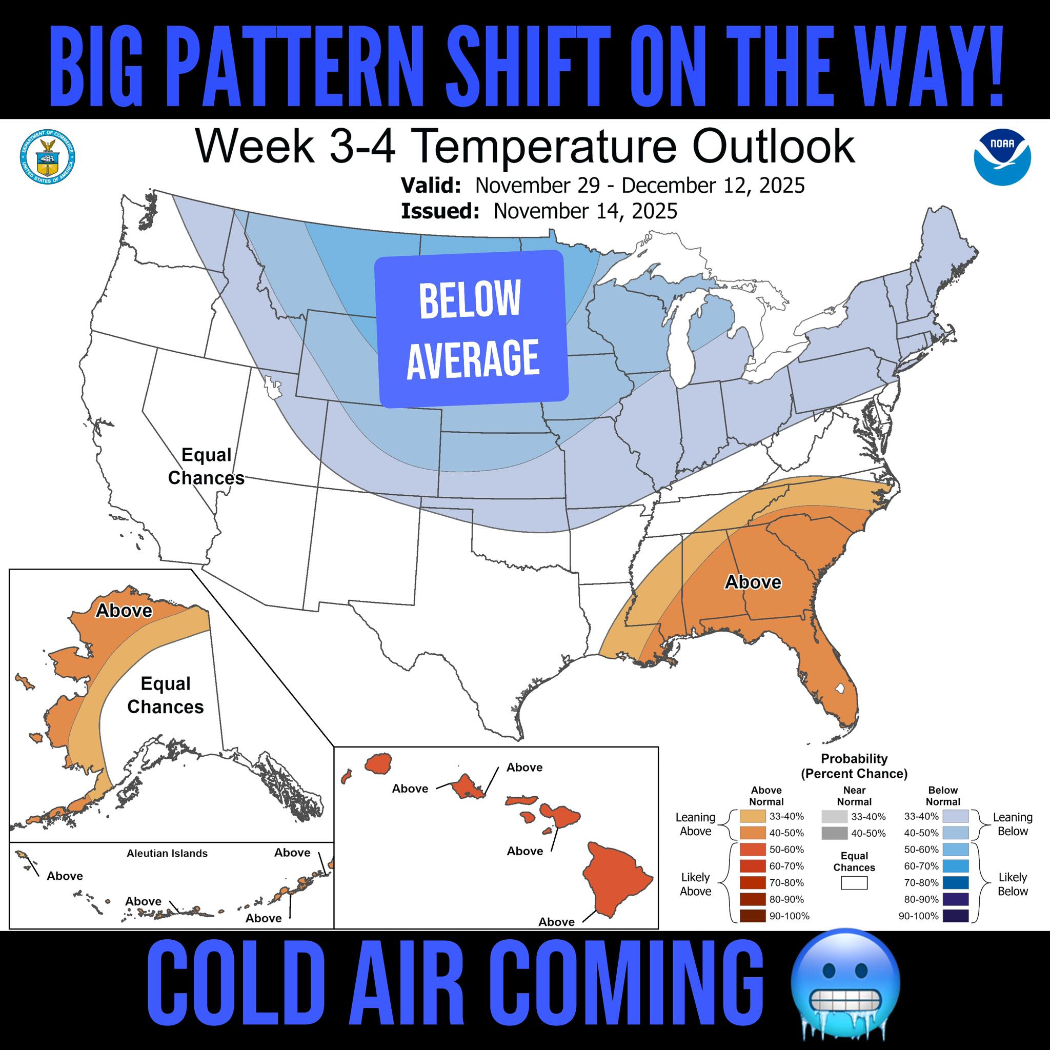 Meteorologist - Enjoy the warmth while you can! 🔥 ️🥶 A BIG pattern flip ...