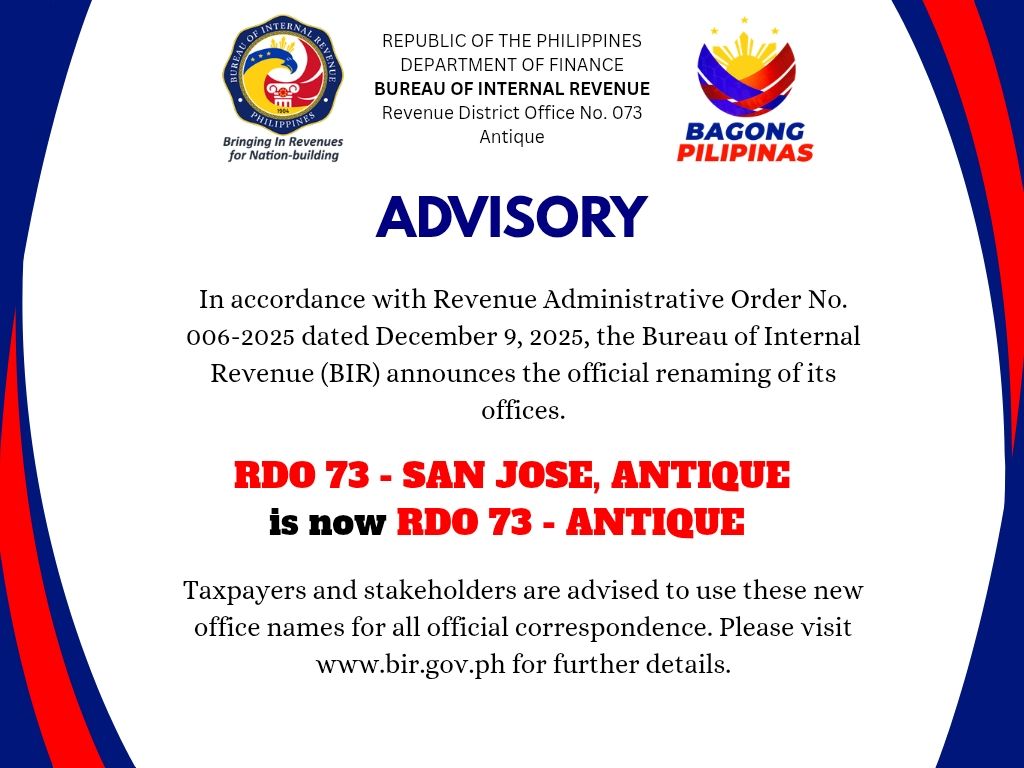 BIR - In accordance with Revenue Administrative Order No. 006-2025 ...