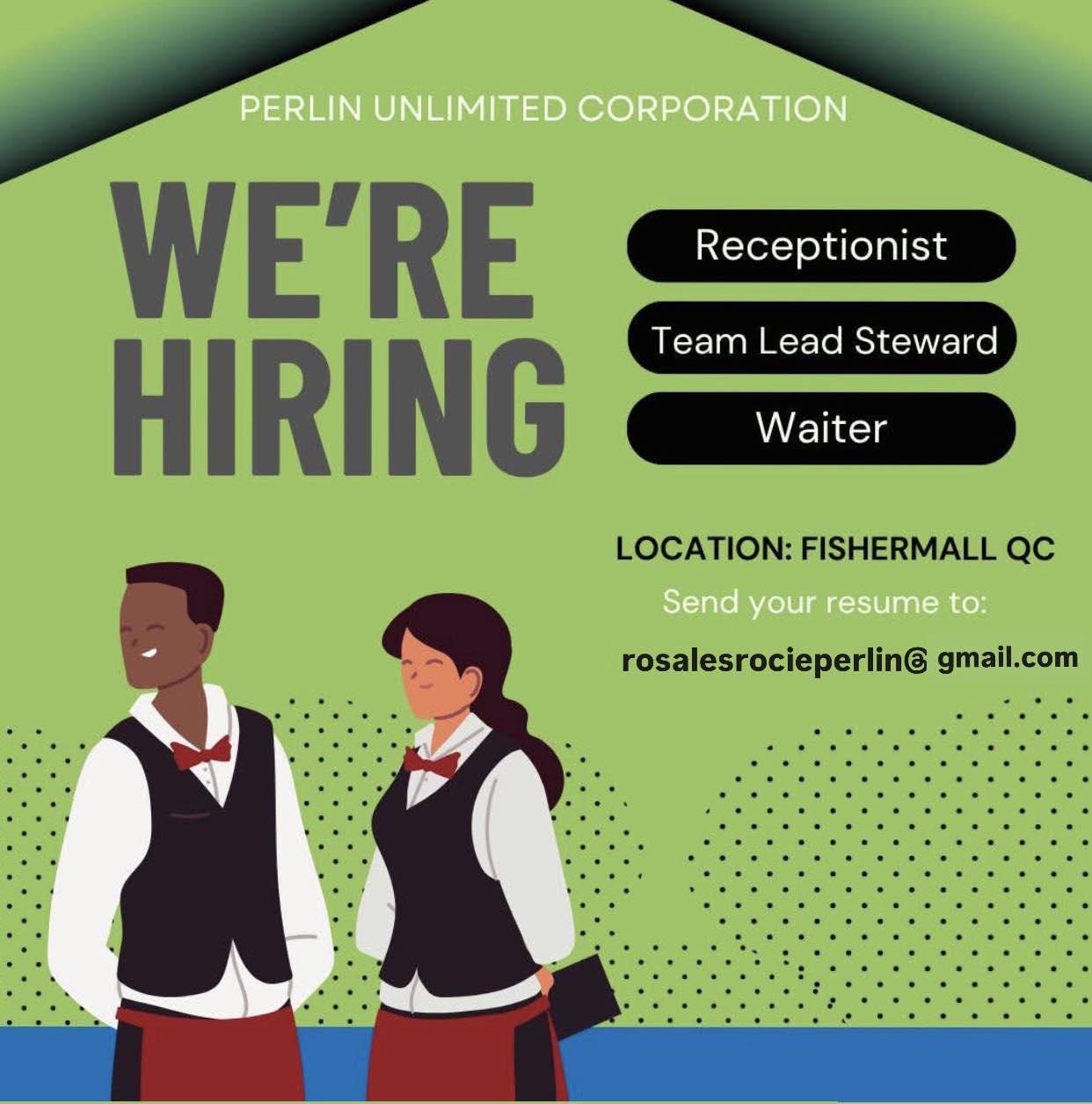 Rocie - 📌 NOW HIRING – FOOD CLUB FISHER MALL QUEZON CITY & ALABANG 📍 ...