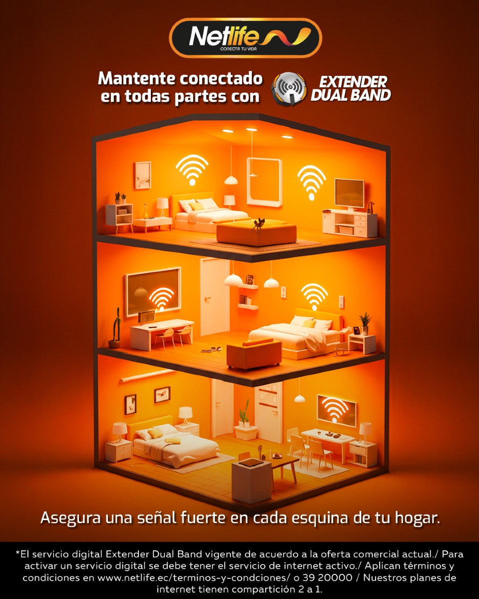 Netlife Ecuador - 📶🏡 ¡Con Extender Dual Band tienes... | Facebook