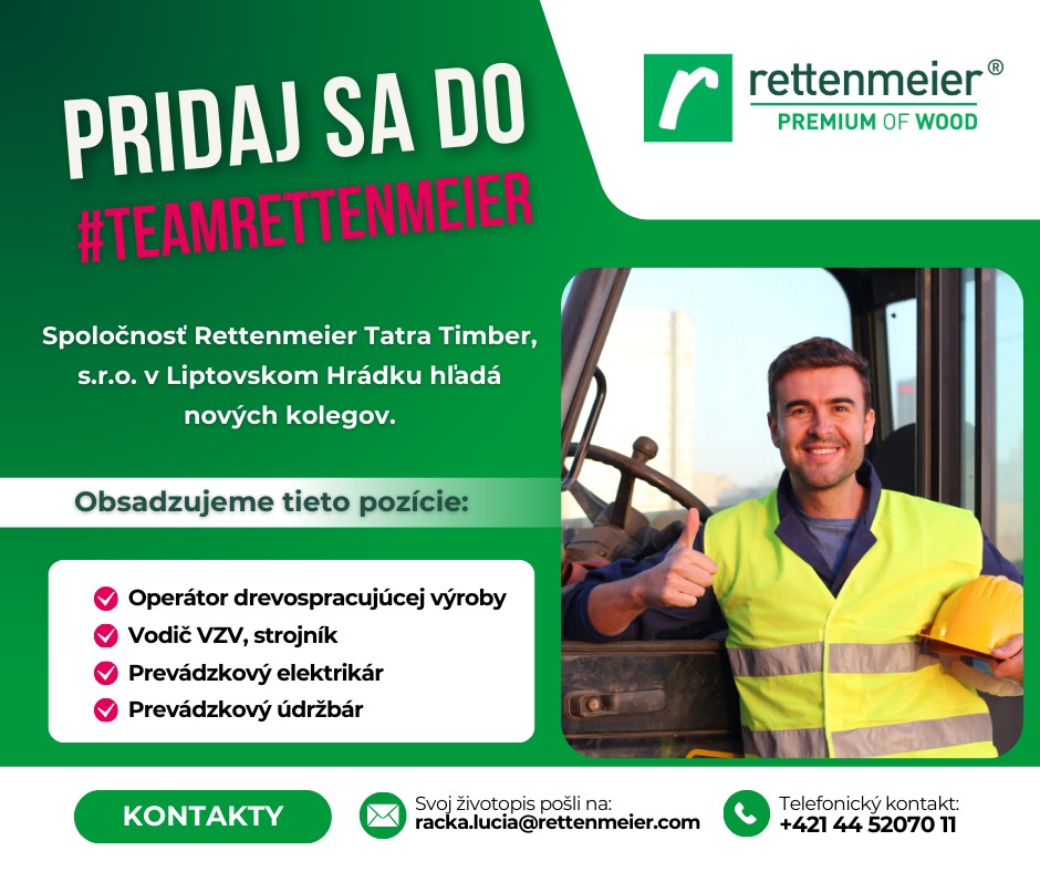 Rettenmeier Tatra Timber - Liptovský Hrádok | Liptovský Hrádok
