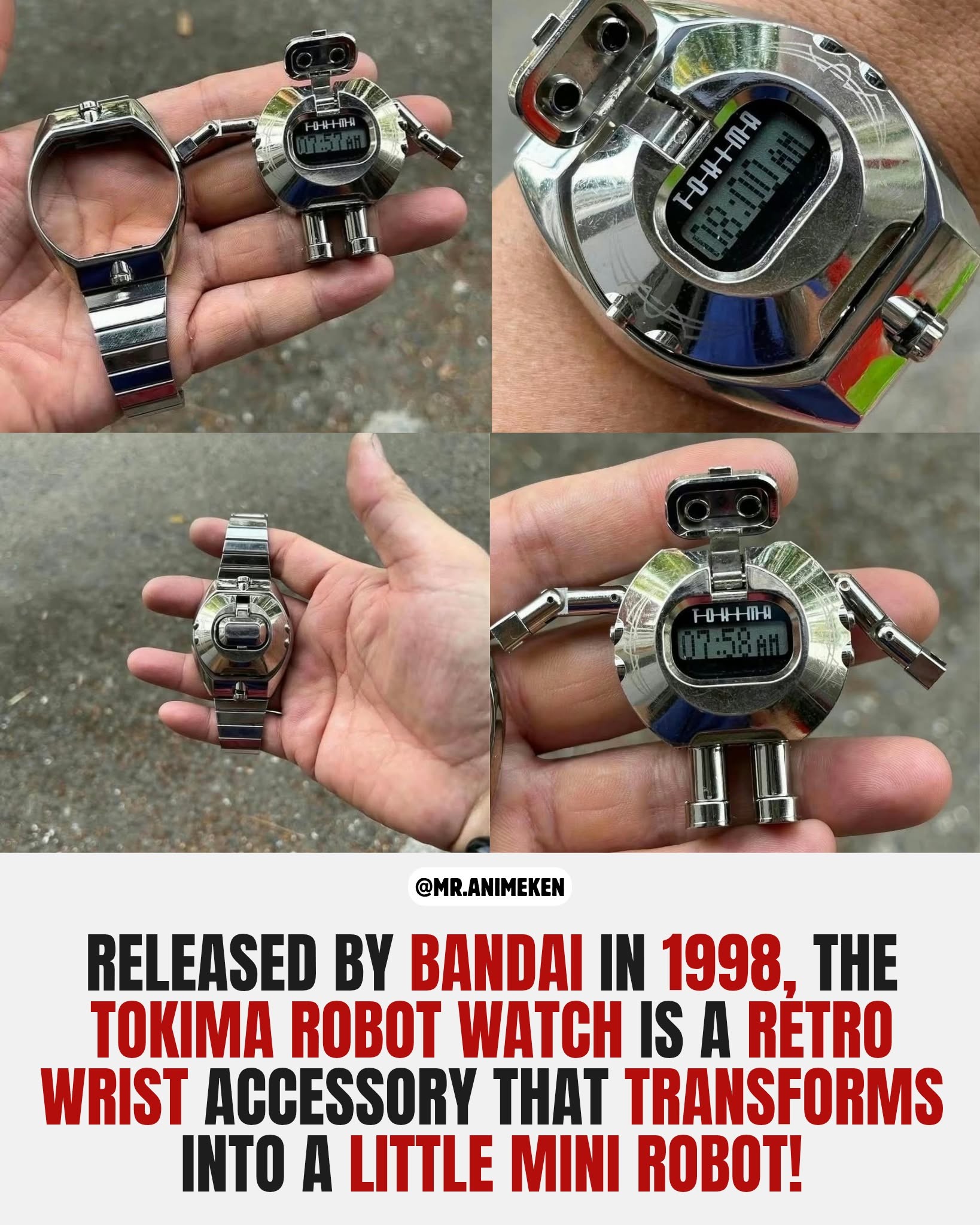 Bandai's 1998 Tokima watch was basically a tiny robot hiding on