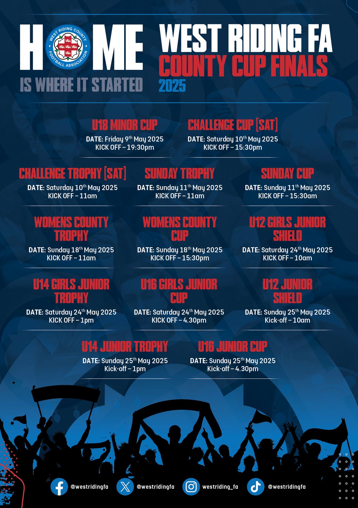 West Riding FA - SAVE THE DATES | West Riding FA County... | Facebook