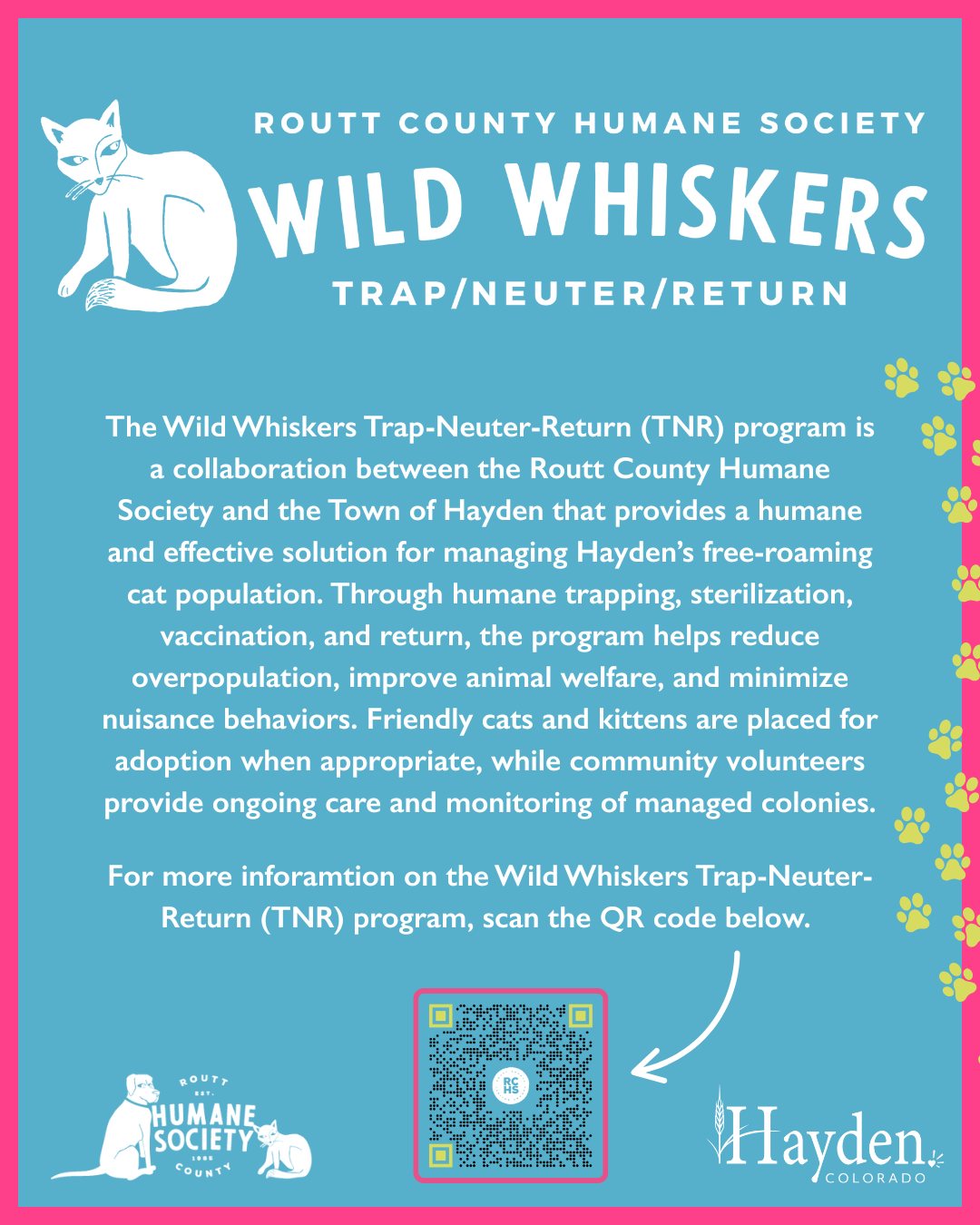 Hayden, - The Wild Whiskers Trap-Neuter-Return (TNR) program is a ...