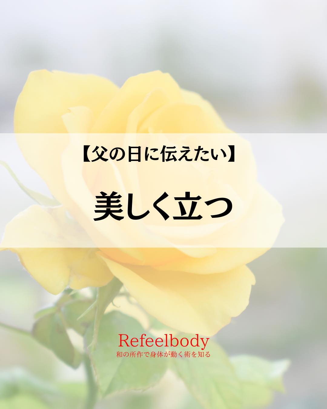 和の所作 Refeel body