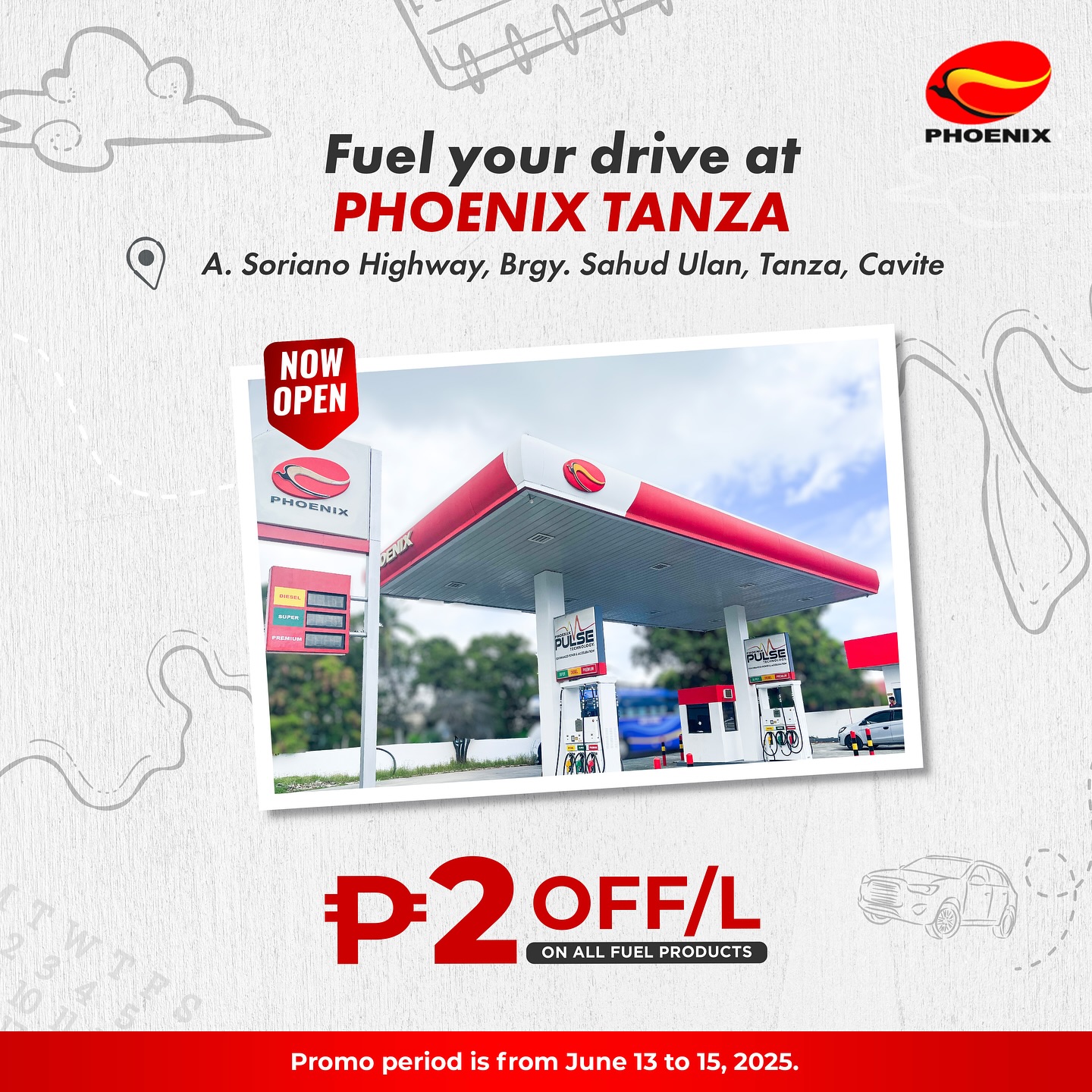 Phoenix - 🚨 NOW OPEN: PHOENIX TANZA! 🚨 Cavite, let’s go! ⛽ Get ₱2 OFF ...
