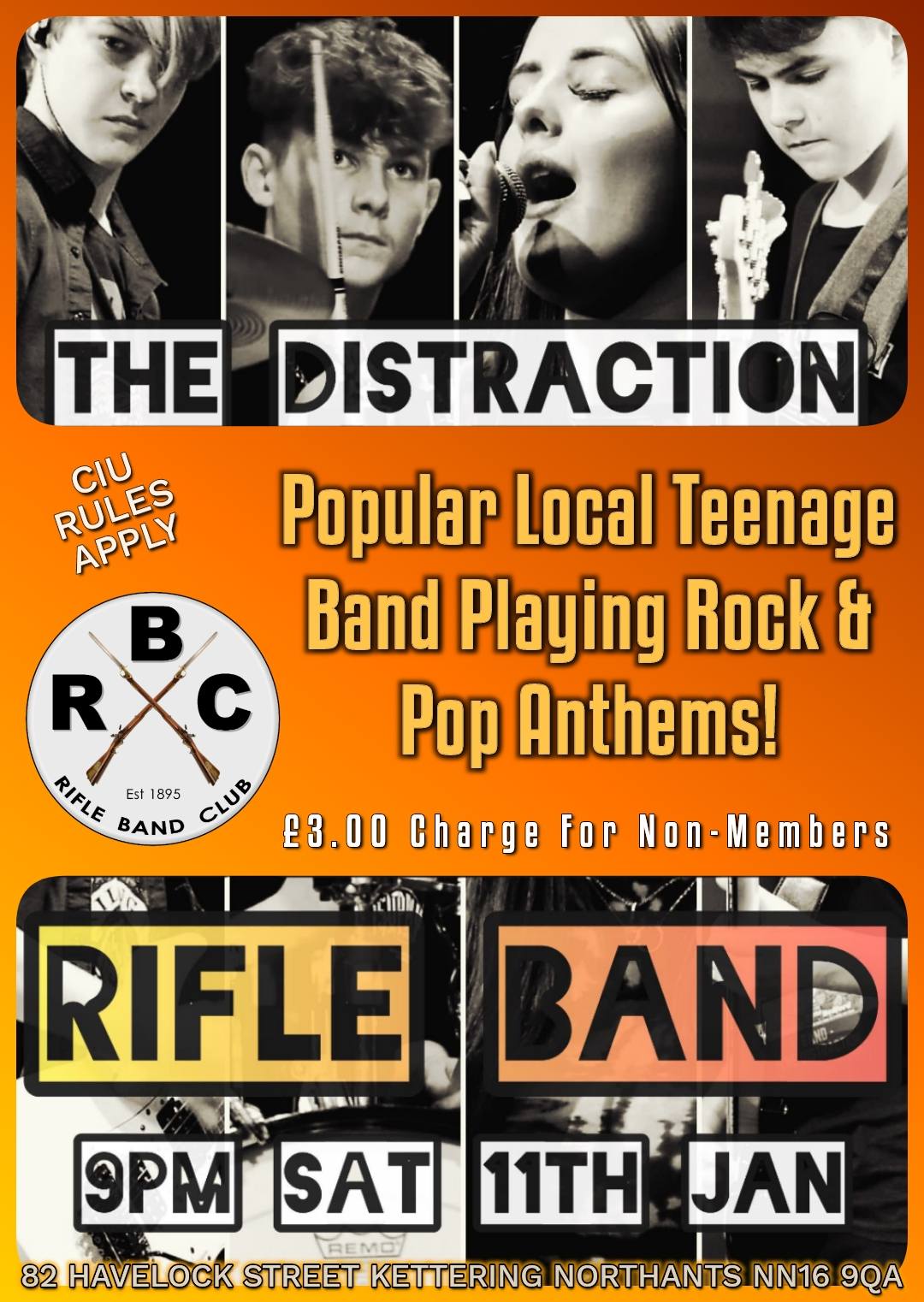 Rifle Band Club - 🎱 🎶 🗝️ Saturday 11th January 2025 - Here... | Facebook