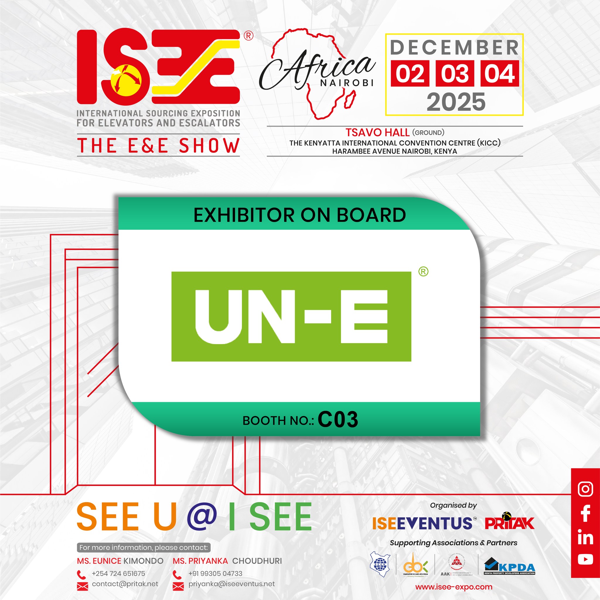 ISEE - United Elevator (Suzhou) Co. Ltd joins ISEE Africa... | Facebook