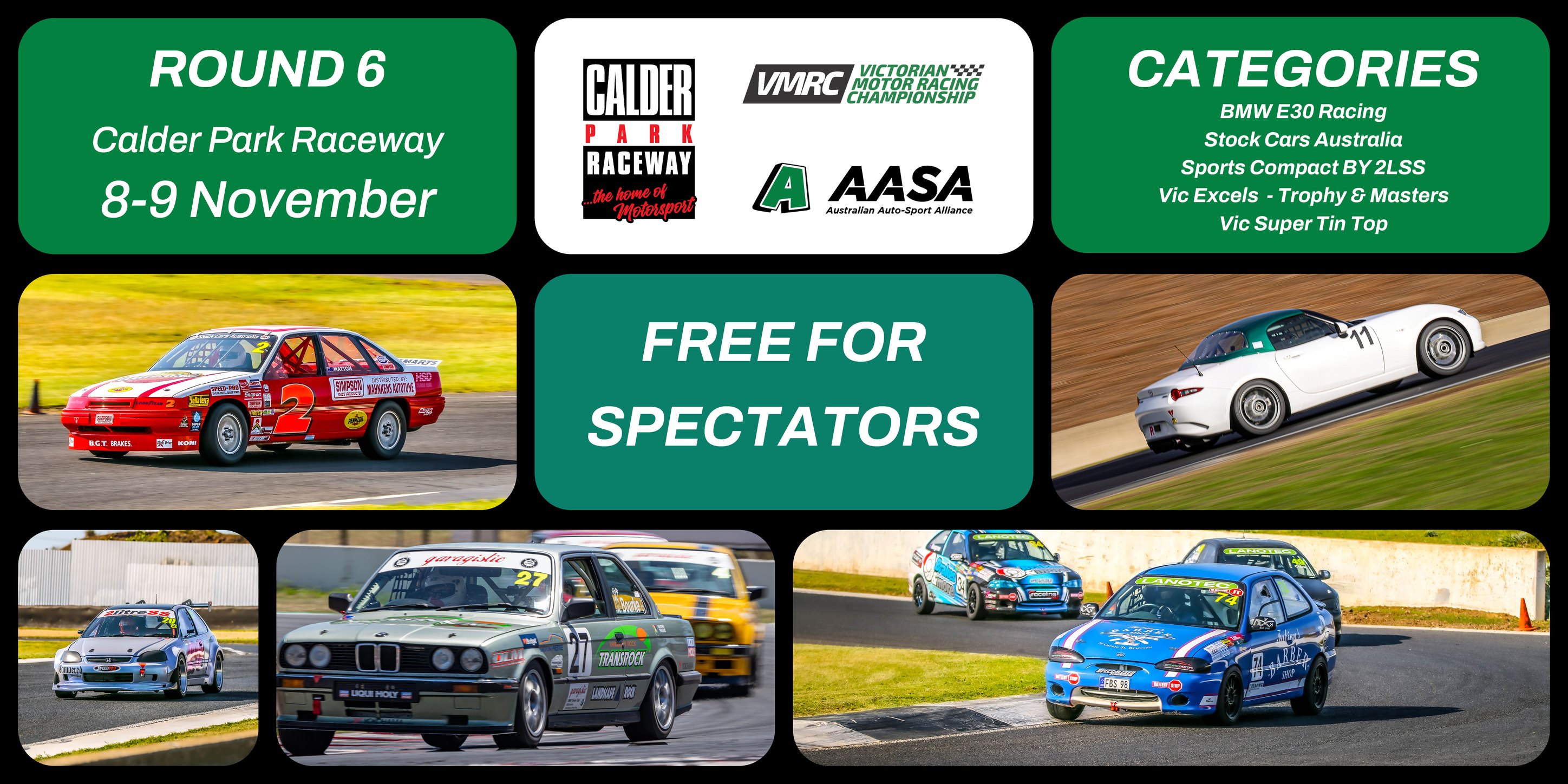 Free for Spectators: VMRC RD6 - Calder Park Raceway