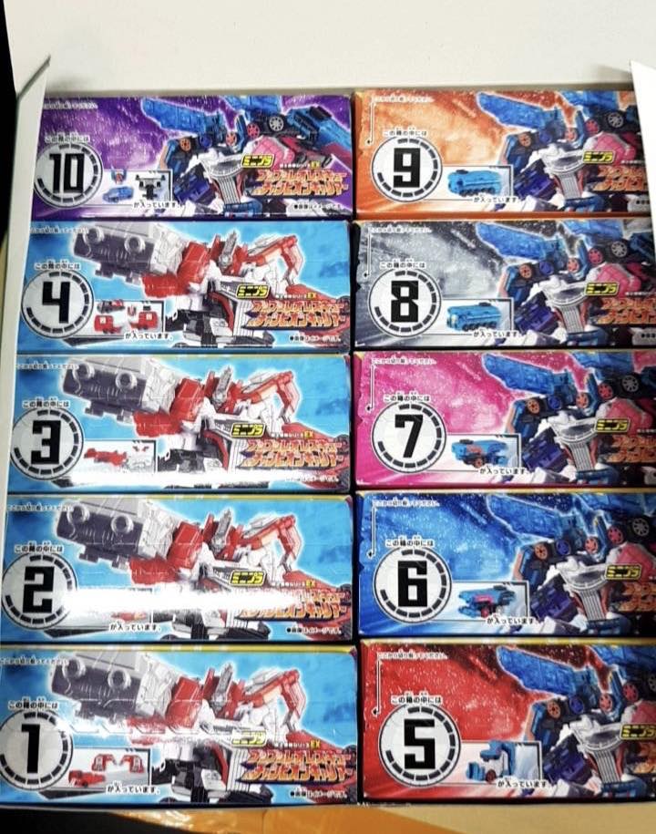 🔴⚪️🔵 Minipla Explosion Combination... - Candy toy sentai CTS