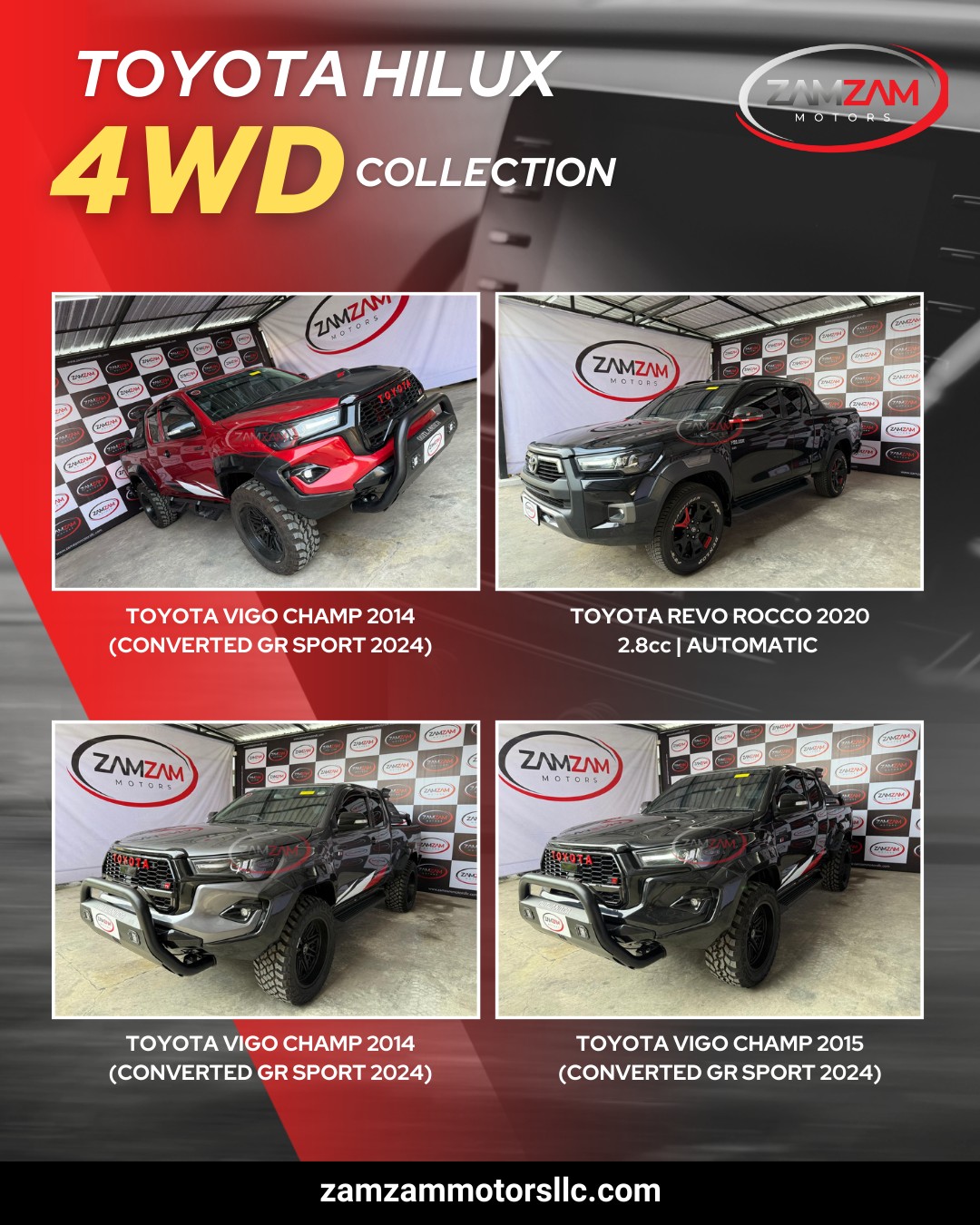 Zam Zam Motors - Toyota Hilux 4WD Collection: Tough,... | Facebook