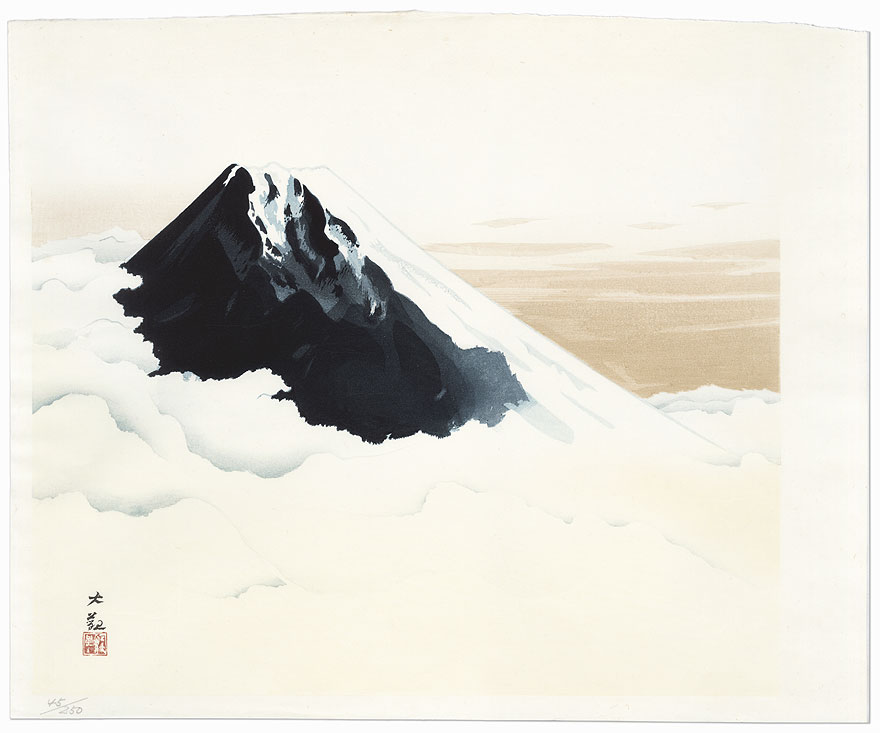 Mt. Fuji at Sunrise' by Yokoyama Taikan (横山 大観, 1868–1958