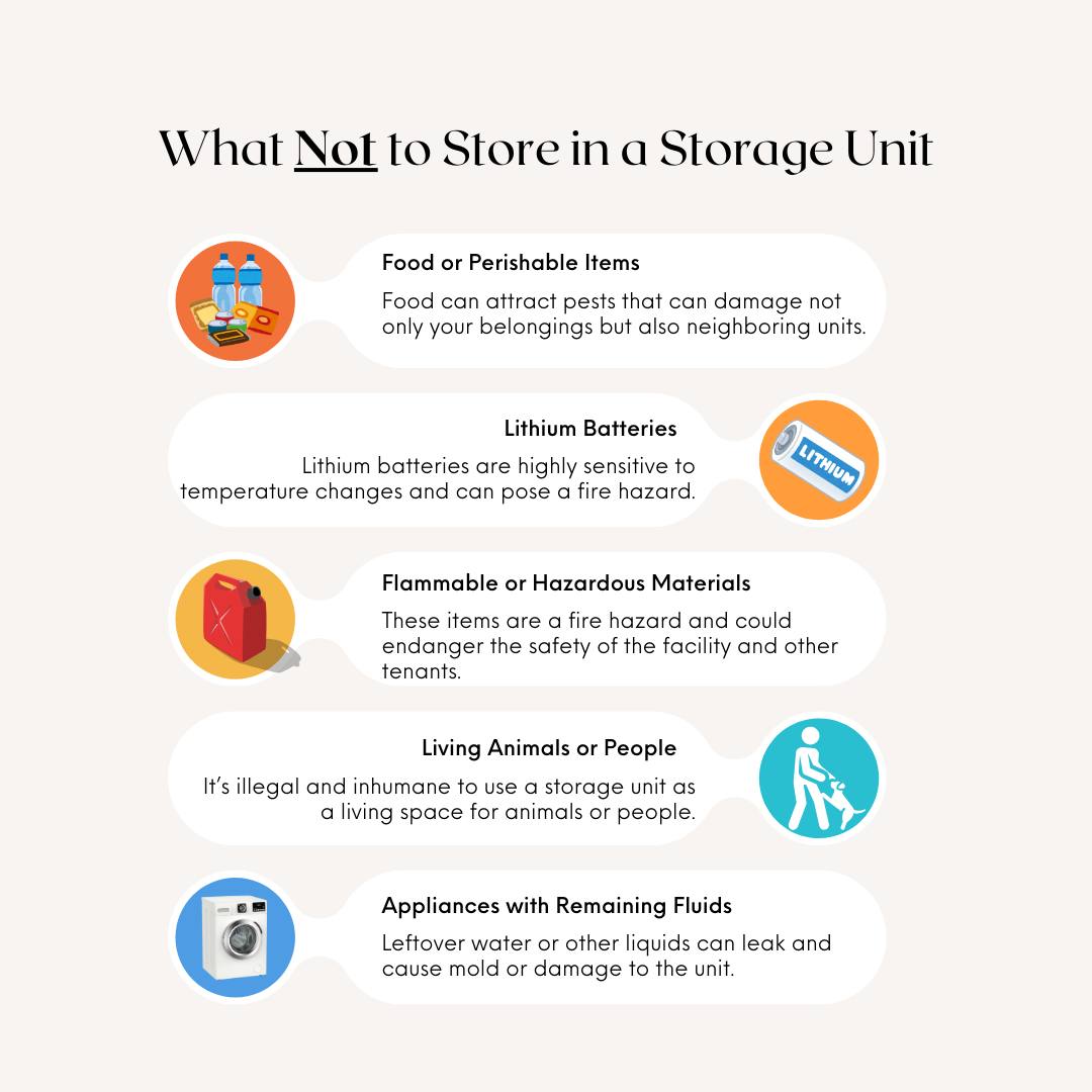 Guardian - 🚫 What NOT to Store in Your Storage Unit 🚫 Not everything ...