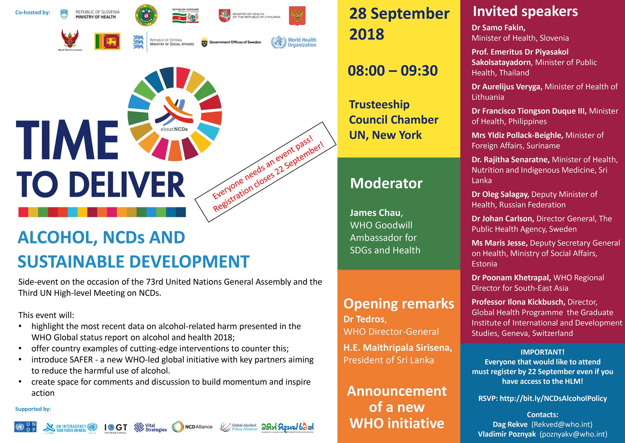 The harmful use of alcohol is a major risk factor for NCDs and an ...