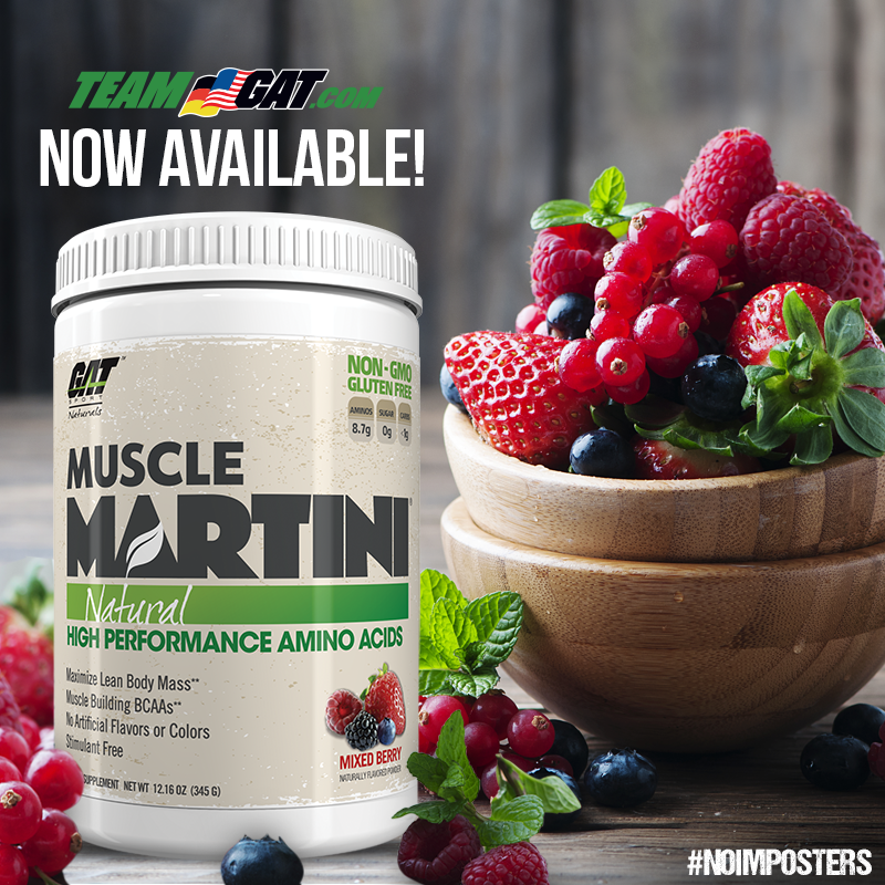 GAT - ATTENTION: The NEW Muscle Martini Natural High Performance Amino ...