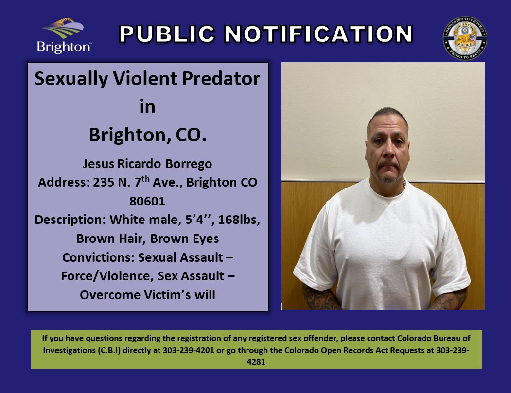 Brighton - SEXUALLY VIOLENT PREDATOR (SVP) COMMUNITY NOTIFICATION ...