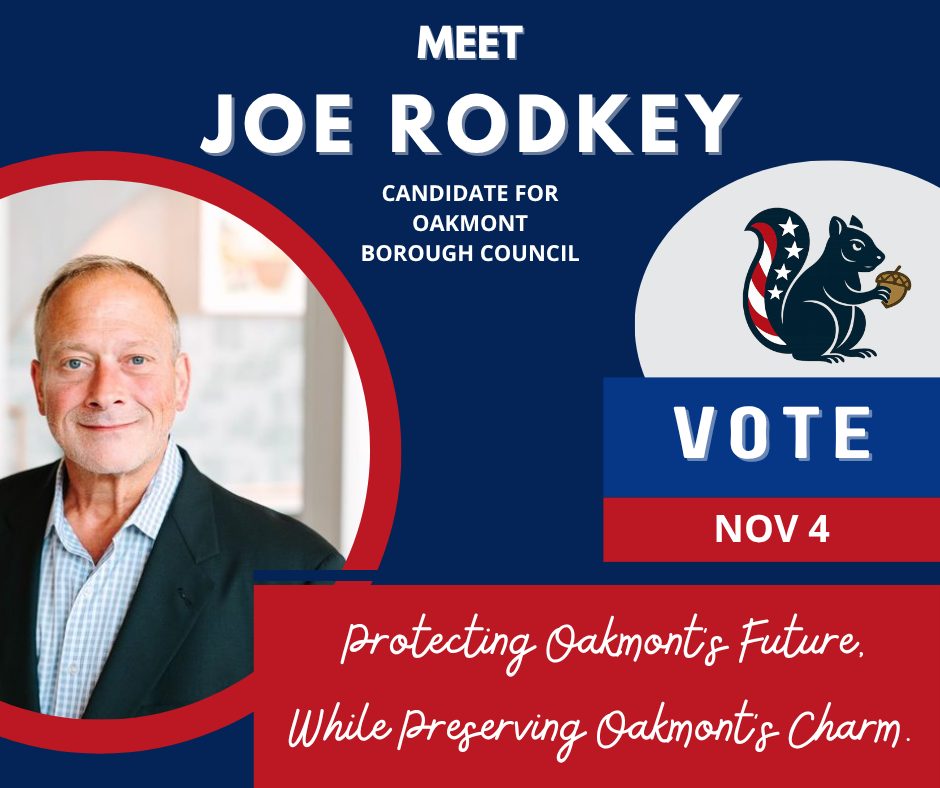 Joe Rodkey 4 Oakmont Council 2025 | Oakmont PA