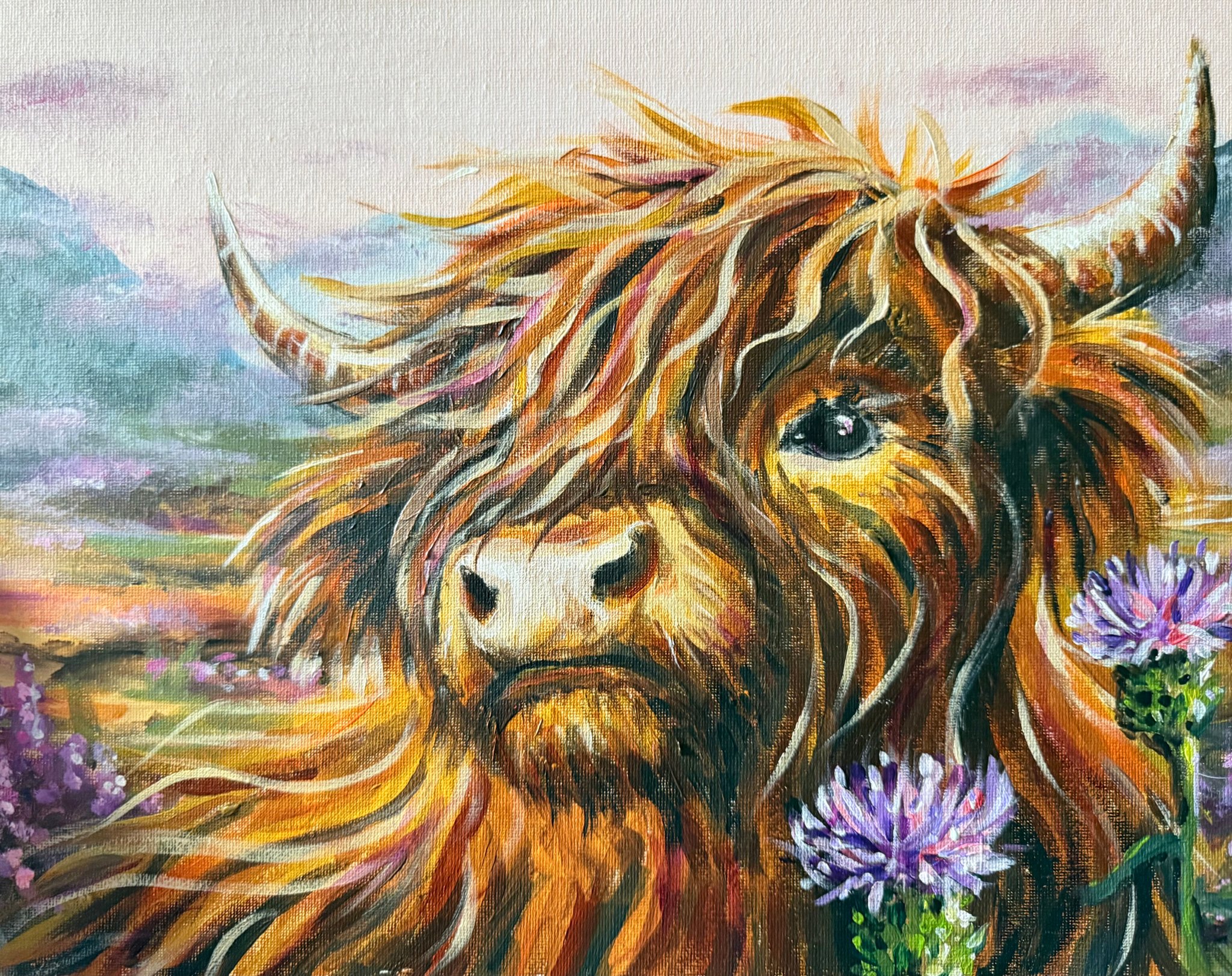 SOLD OUT Lesley the Scottish Highland cow - Paint and Pudding at the ...