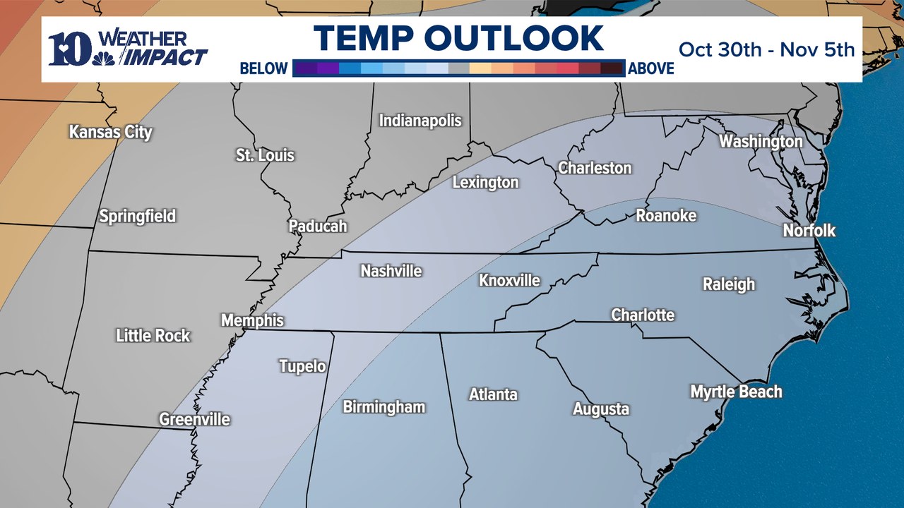 WBIR - LOOKING AHEAD (10/23) - The Climate Prediction Center is showing ...