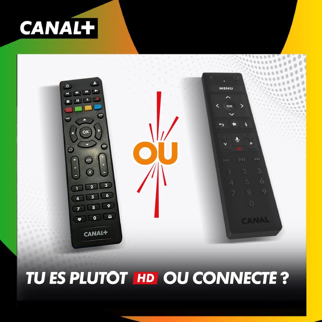Télécommande D'Occasion Pour Décodeur CANAL PLUS - Fonctionnelle Avec Traces D'Usage