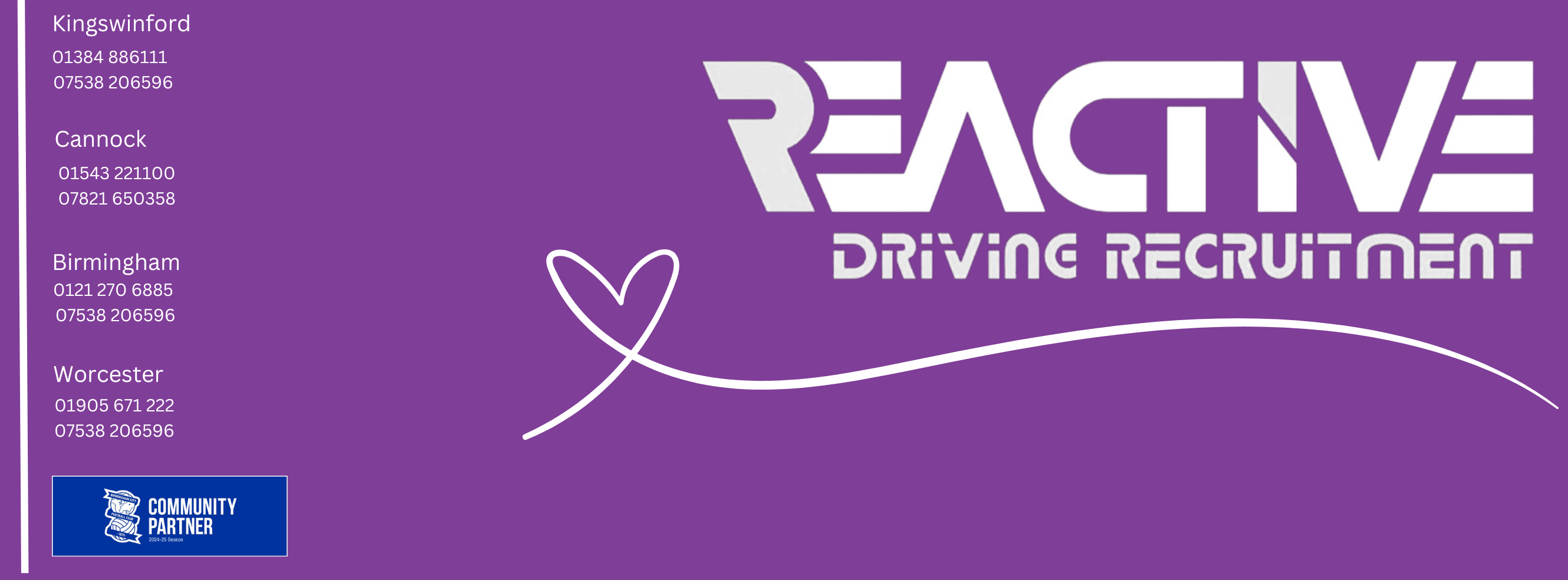 Reactive Driving Recruitment | Kingswinford