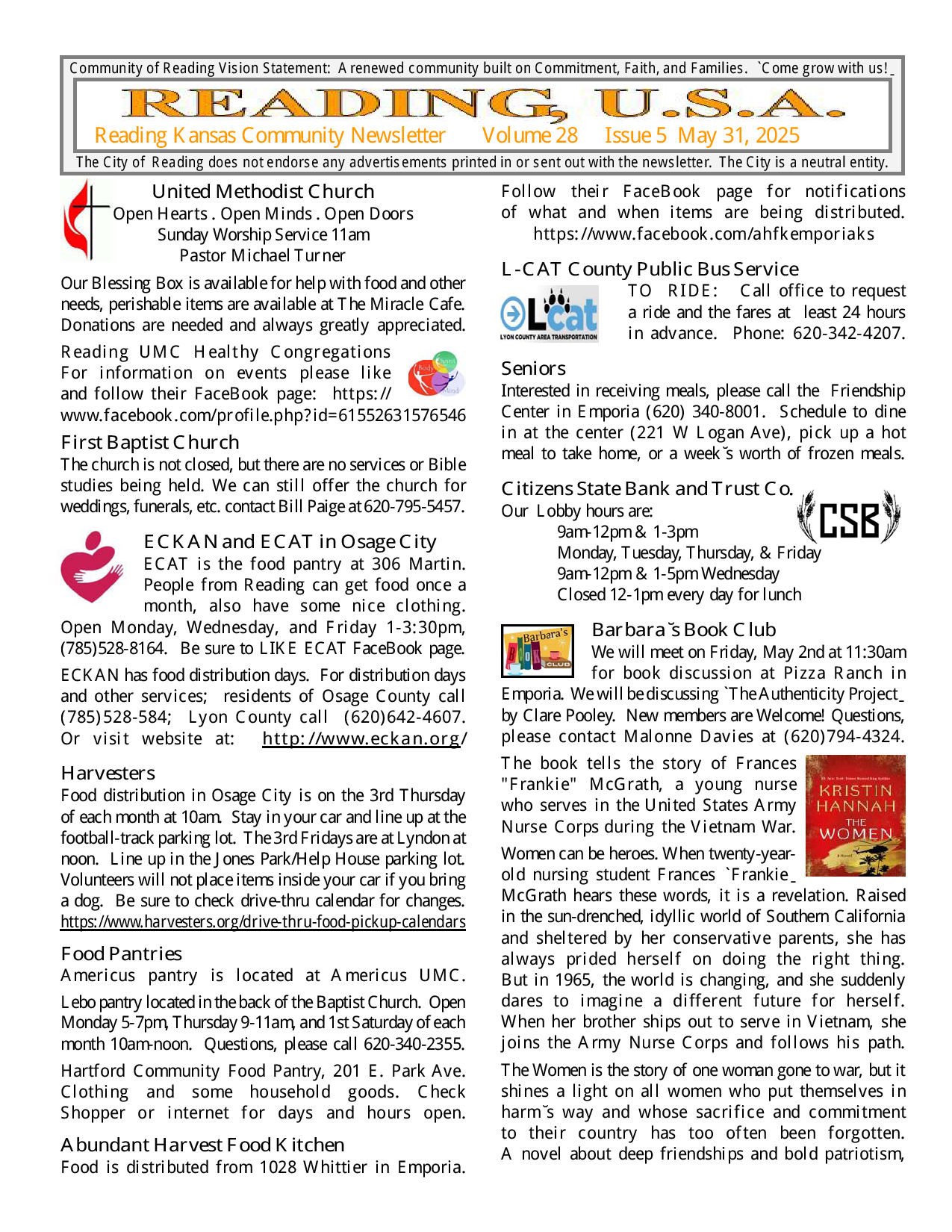 Reading, Kansas | Reading KS
