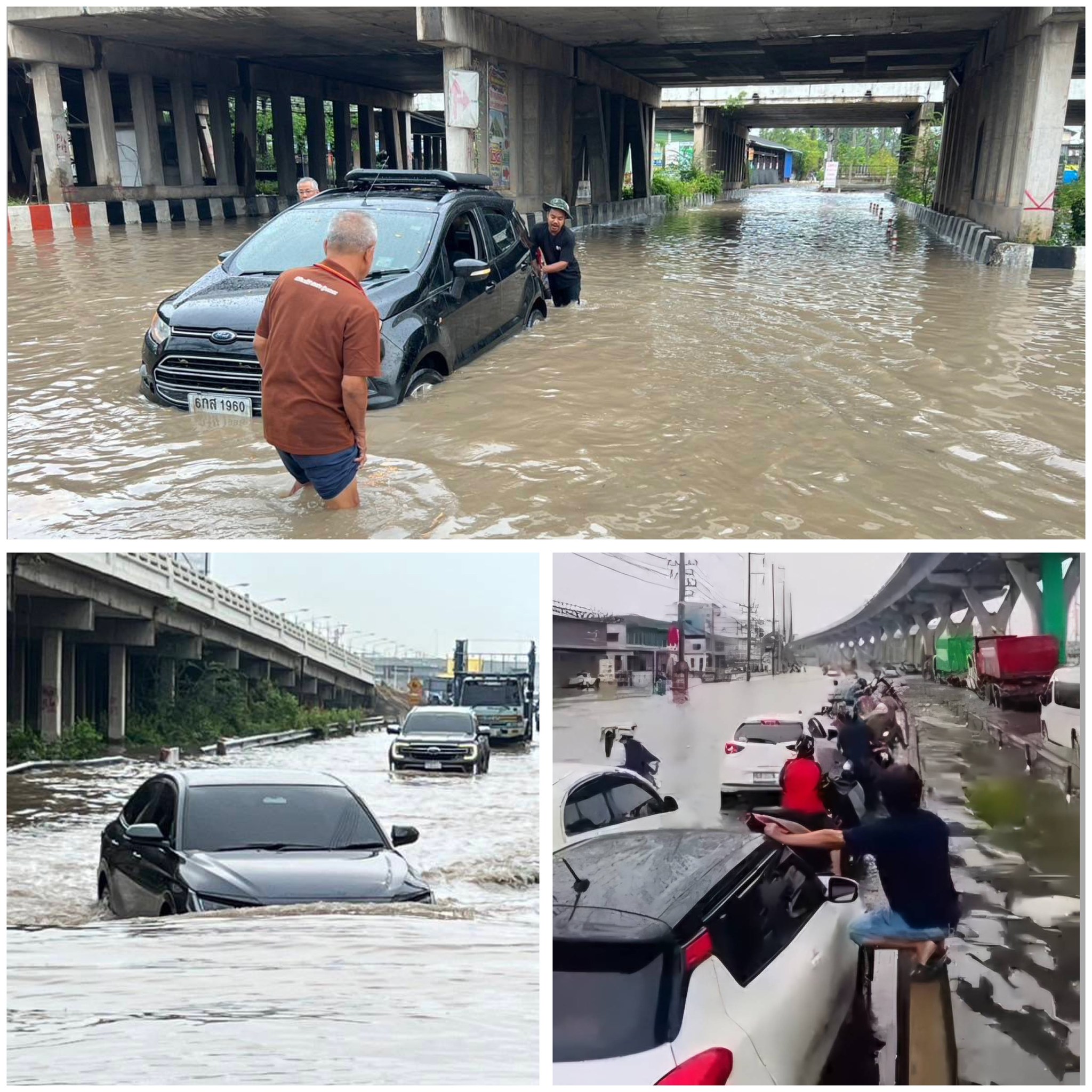 Globe - This is the scene this morning at Rama 2 Road, in front of the ...
