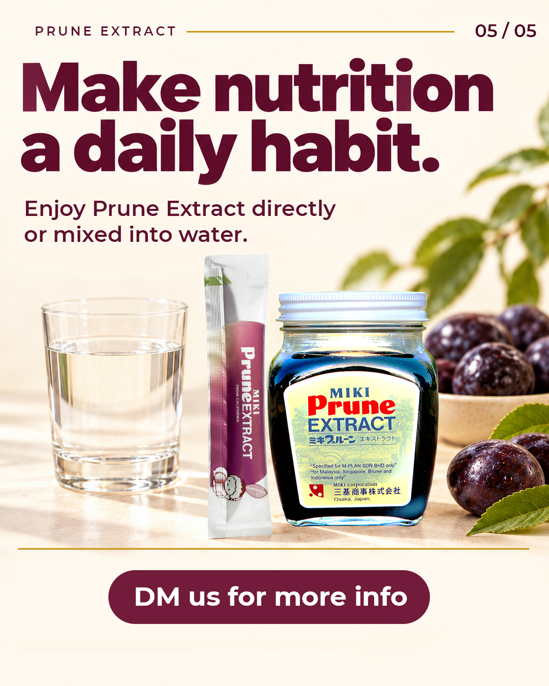 What is prune extract and its B vitamins