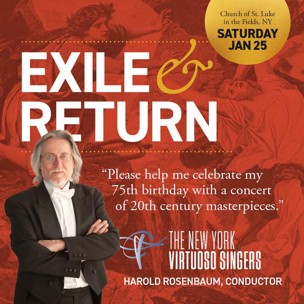 Operawire - The NY Virtuoso Virtuoso Singers will present Exile ...