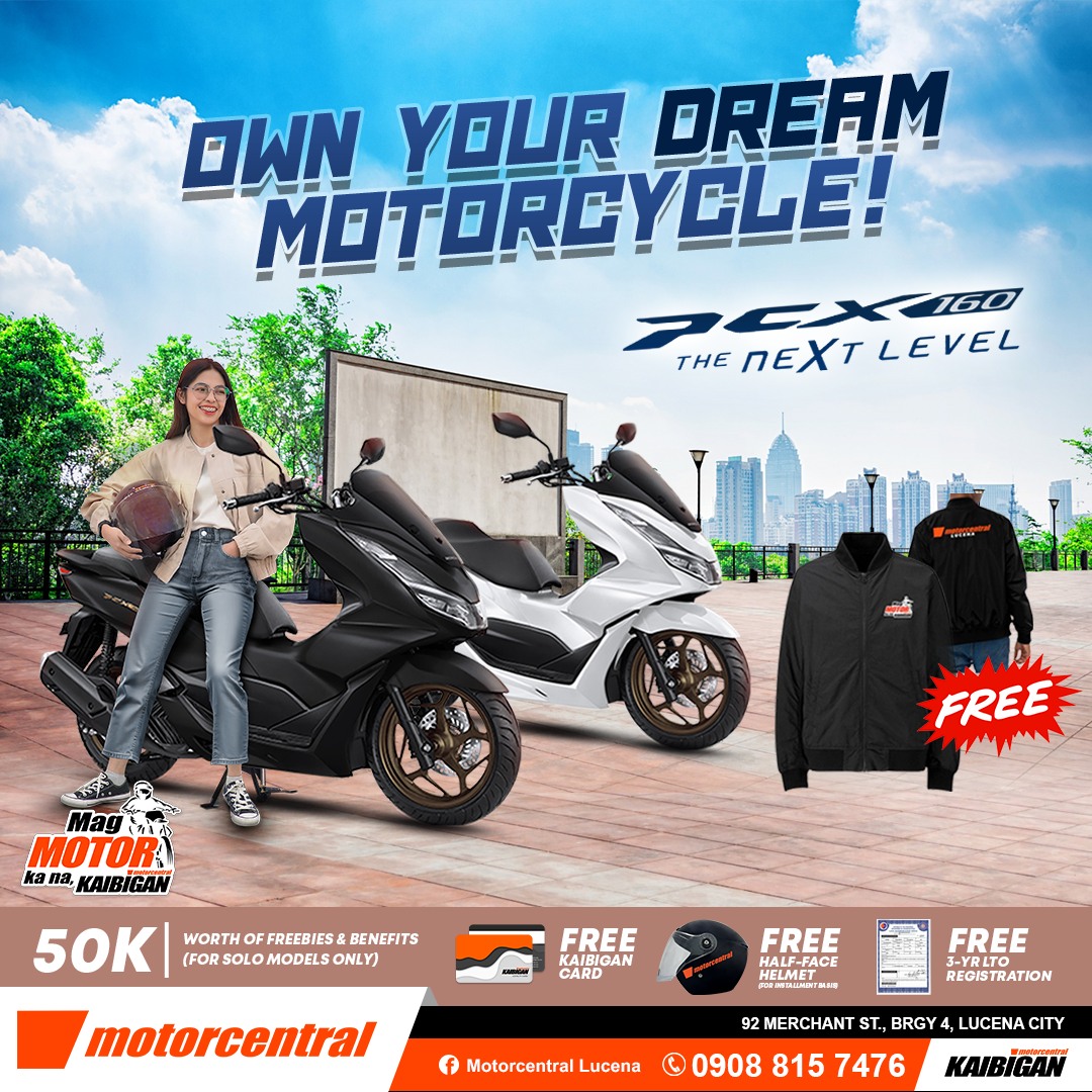 Motorcentral - OWN YOUR DREAM MOTORCYCLE The New Honda PCX 160 NOW ...