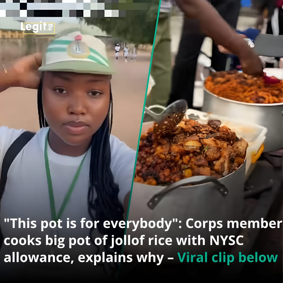 Legit.ng - A corps member became a celebrity on social media after she ...