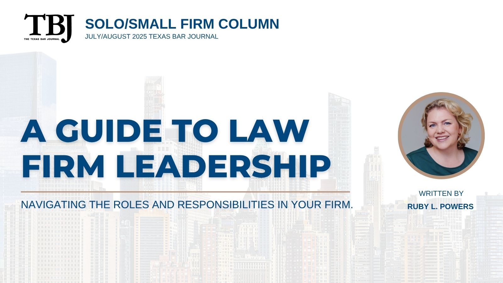 State - “Leadership is a skill that evolves over time. By acknowledging ...
