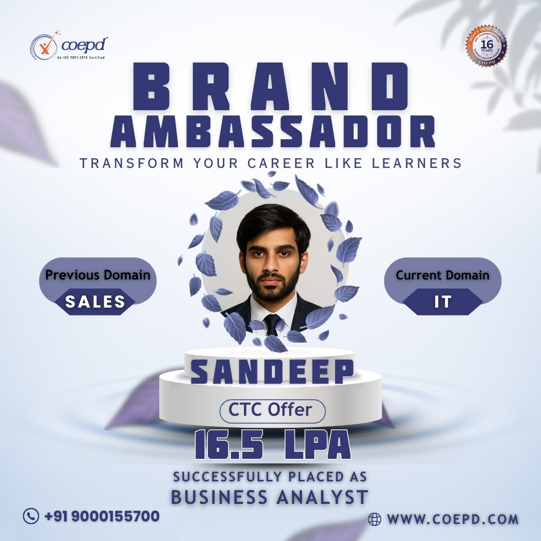Business Analyst Training at COEPD | Hyderabad
